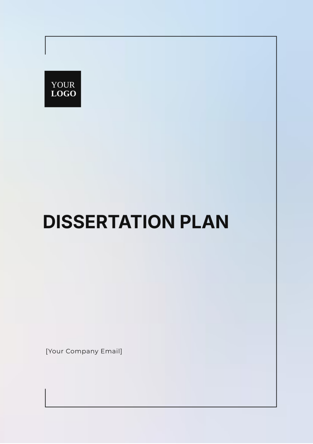 Dissertation Plan Template - Edit Online & Download