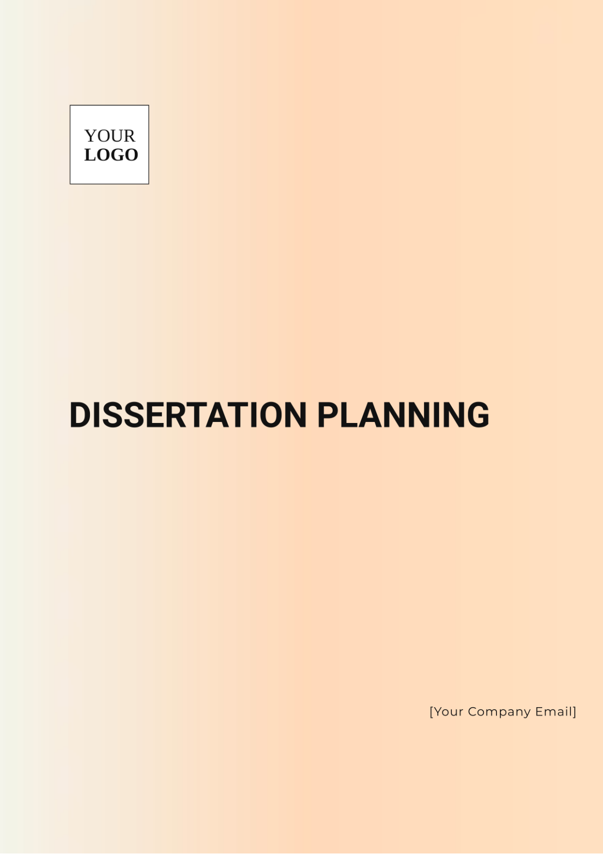 Dissertation Planning Template - Edit Online & Download