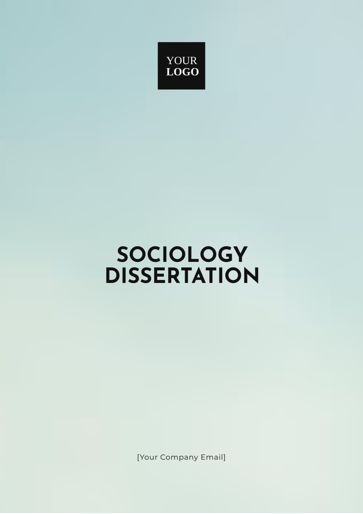 Sociology Dissertation Template - Edit Online & Download