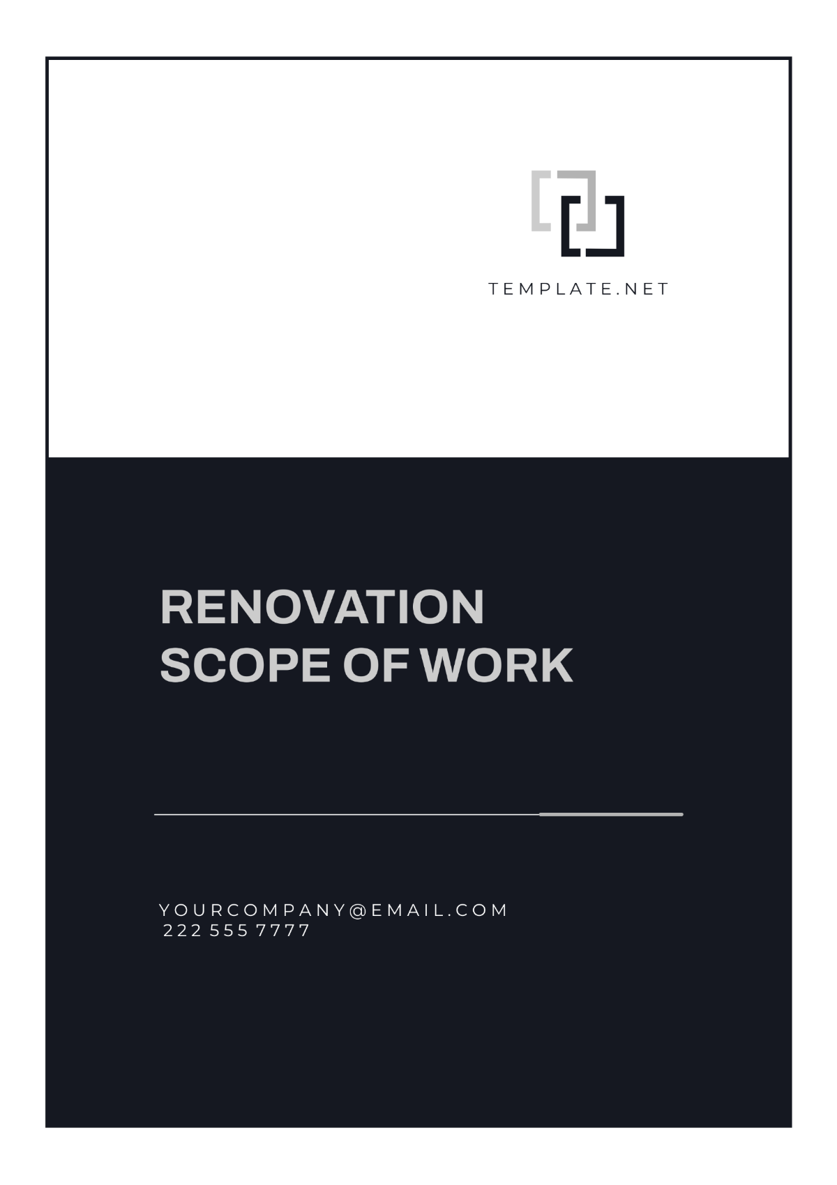 Renovation Scope of Work Layout Template - Edit Online & Download