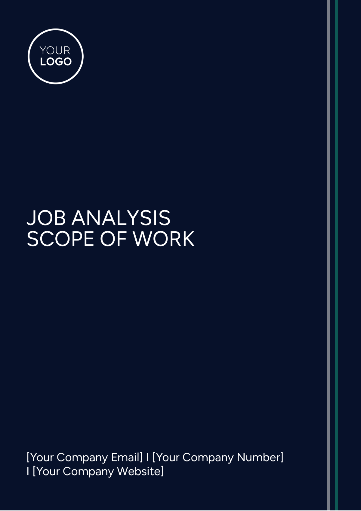 Job Analysis Scope of Work Template