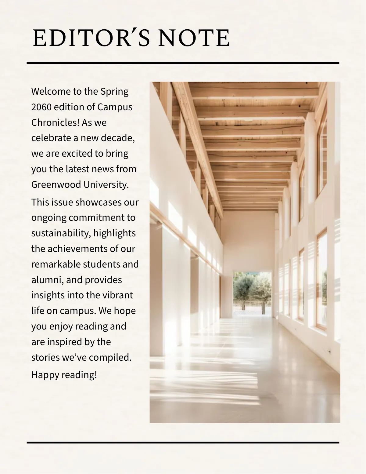 Free Digital College Magazine Template to Edit Online