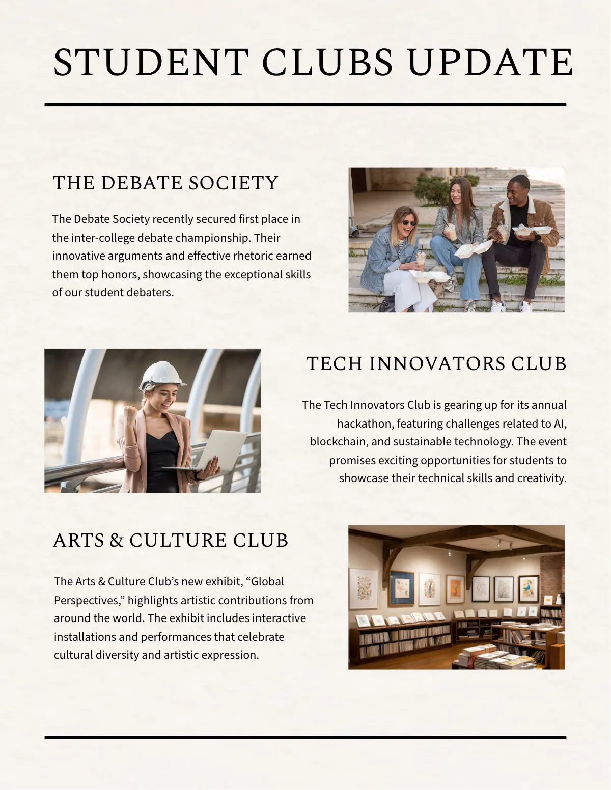 Free Digital College Magazine Template to Edit Online