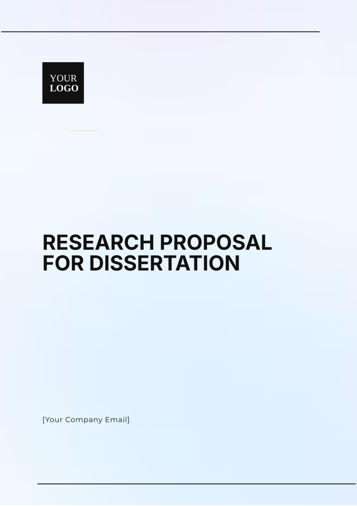 Research Proposal for Dissertation Template - Edit Online & Download