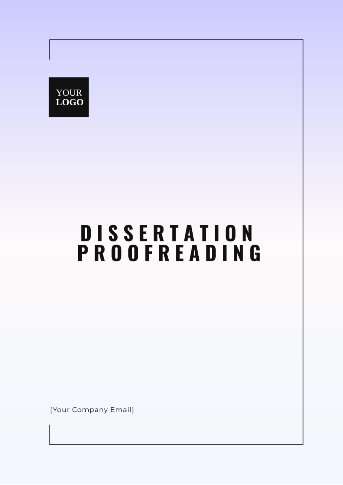 Dissertation Proofreading Template - Edit Online & Download