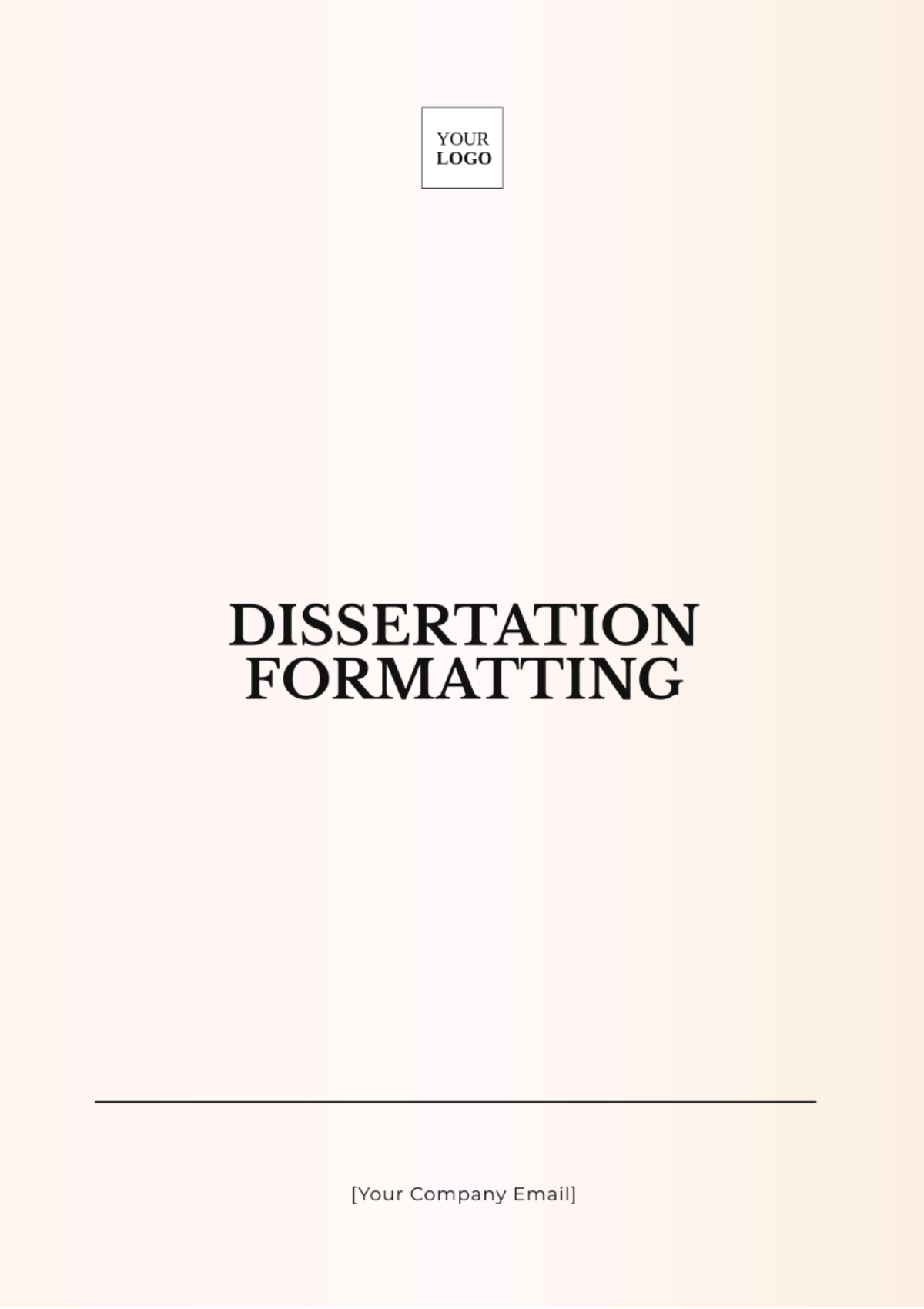 Dissertation Formatting Template - Edit Online & Download