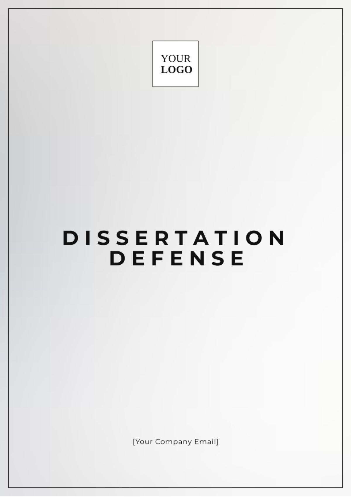 Dissertation Defense Template - Edit Online & Download