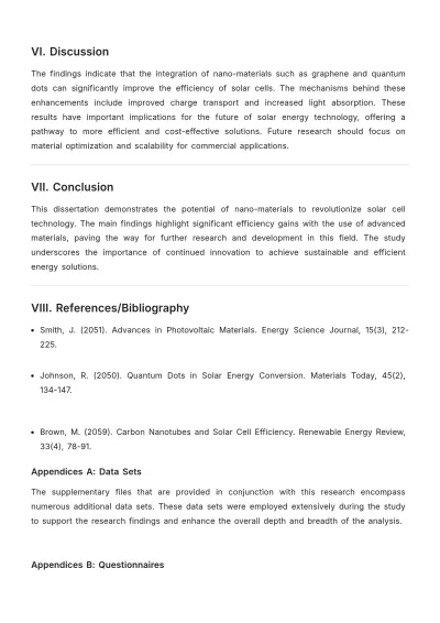 Free Scientific Dissertation Template to Edit Online