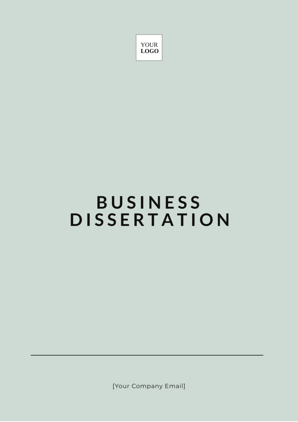 Business Dissertation Template - Edit Online & Download