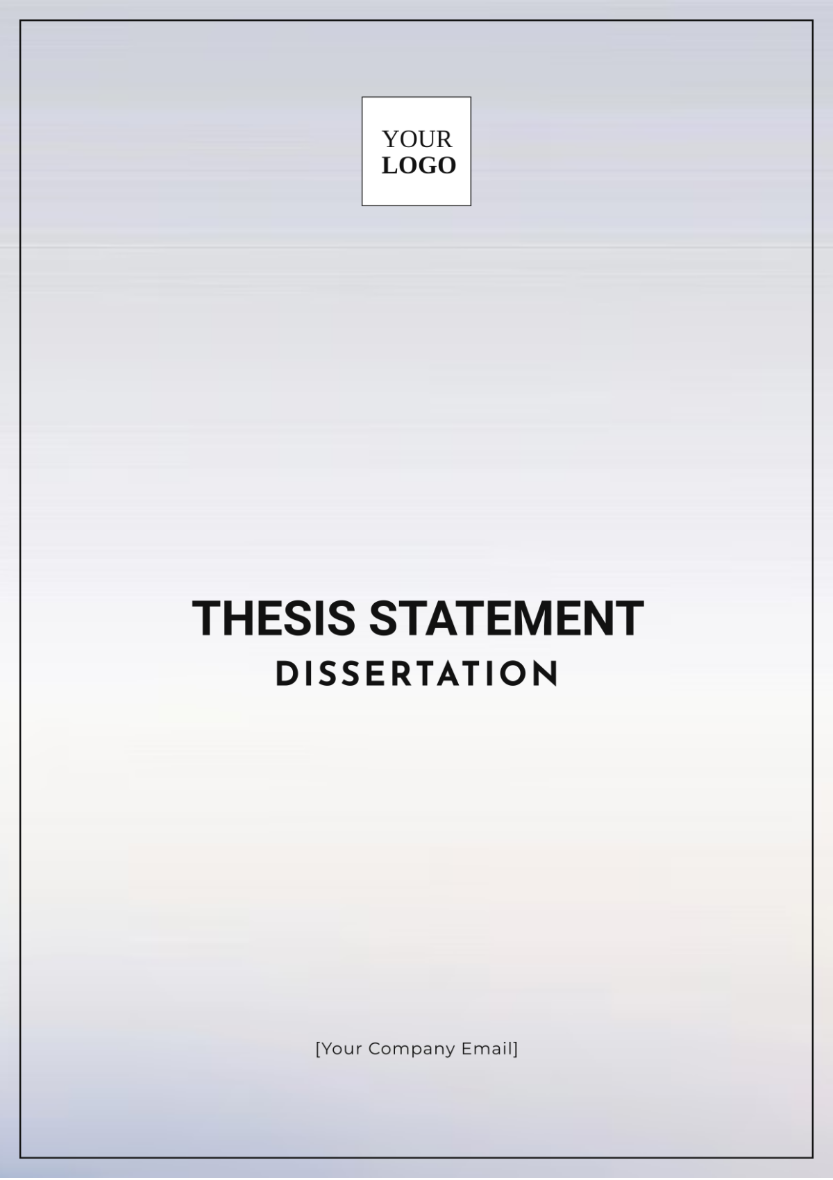 Thesis Statement Dissertation Template - Edit Online & Download