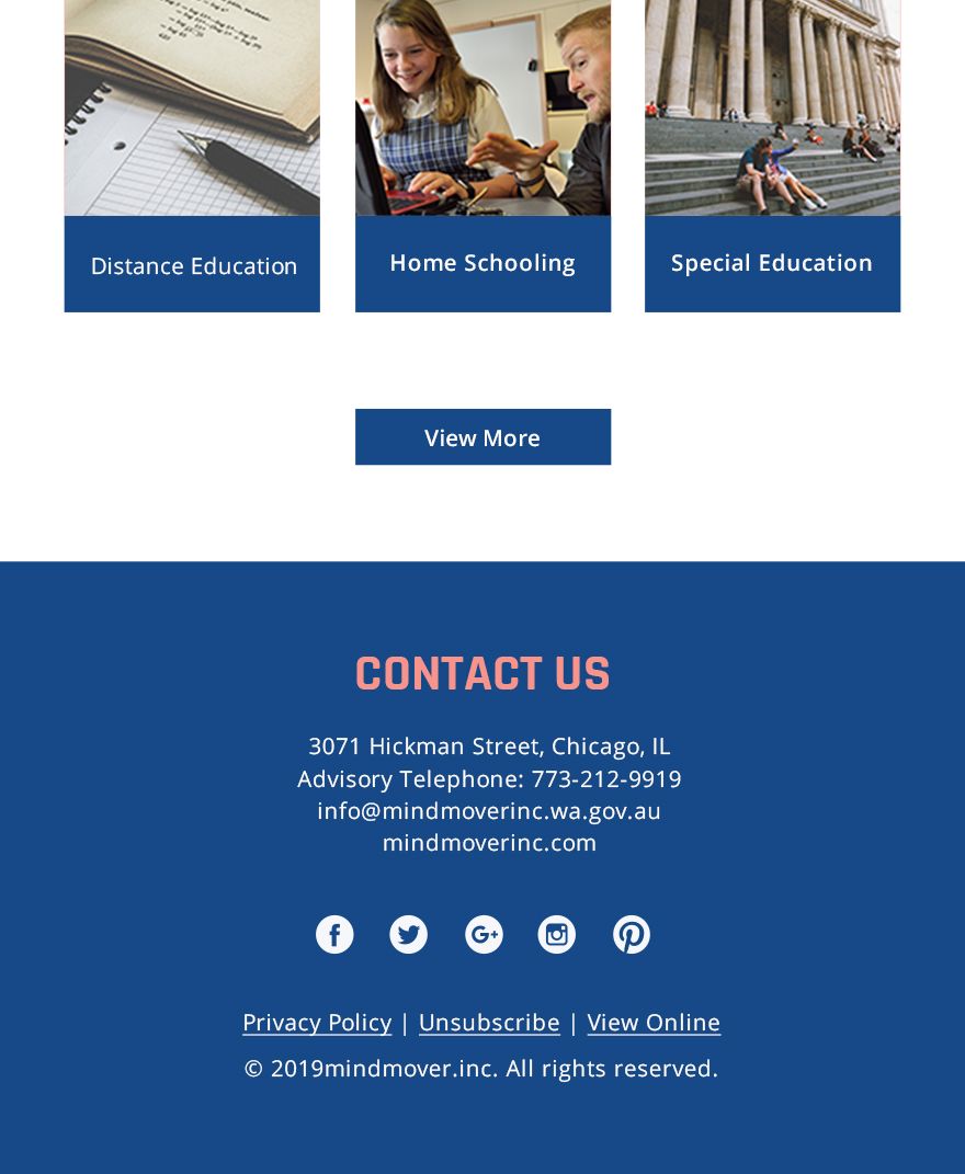 Education Email Newsletter Template