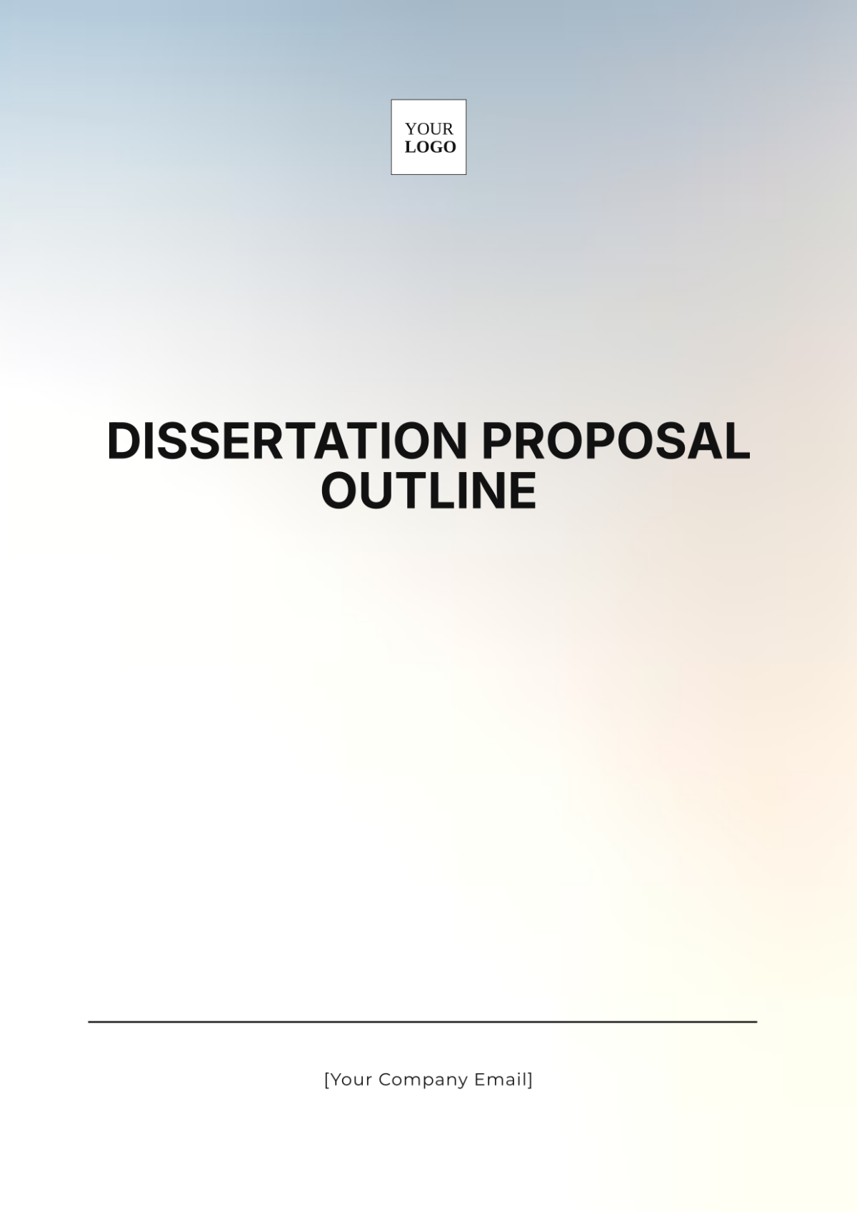 Dissertation Proposal Outline Template - Edit Online & Download