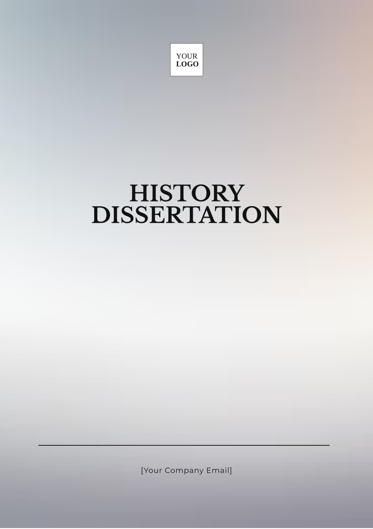 History Dissertation Template - Edit Online & Download