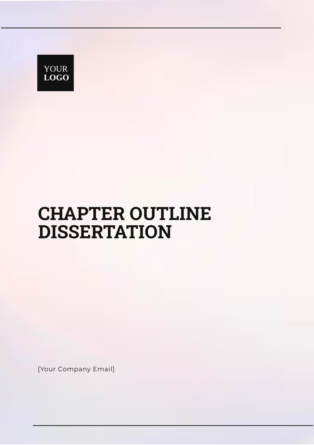 Chapter Outline Dissertation Template - Edit Online & Download