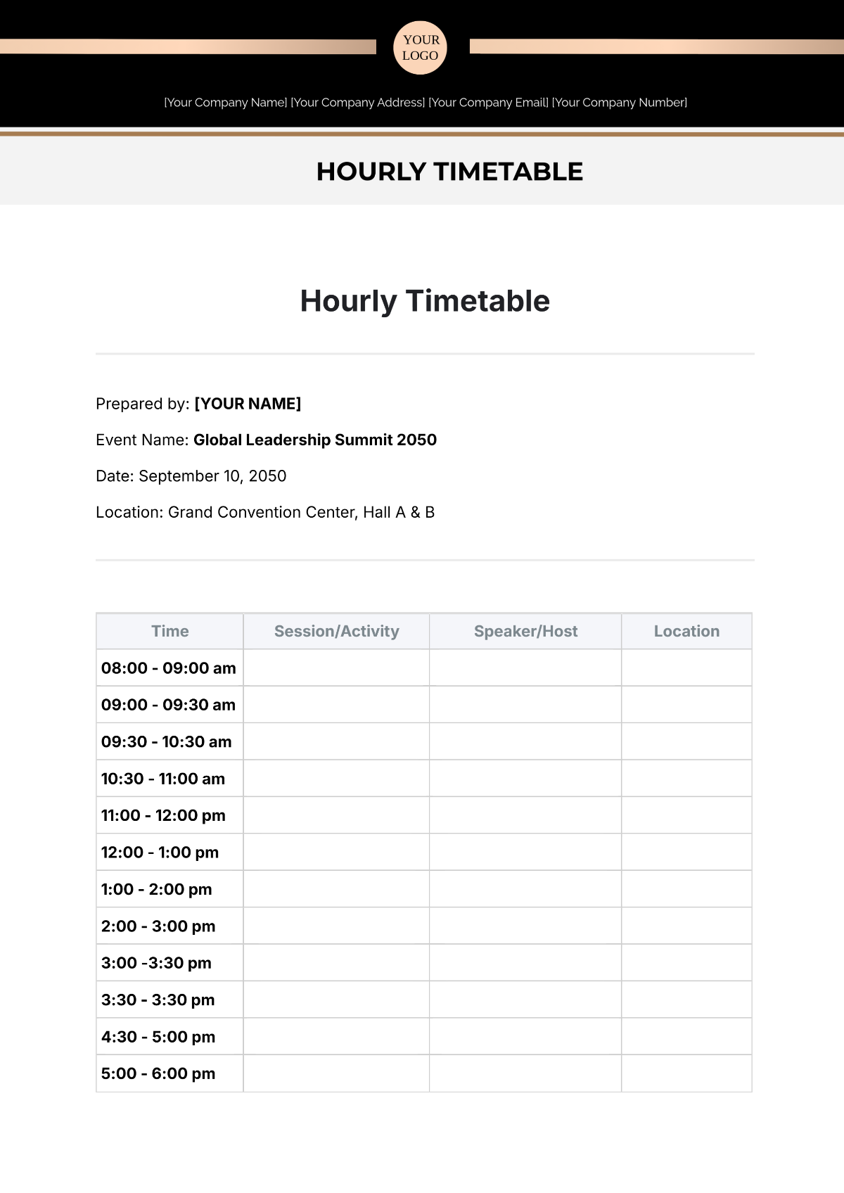 Free Blank Timetable Template To Edit Online Free Blank Timetable Template To Edit Online