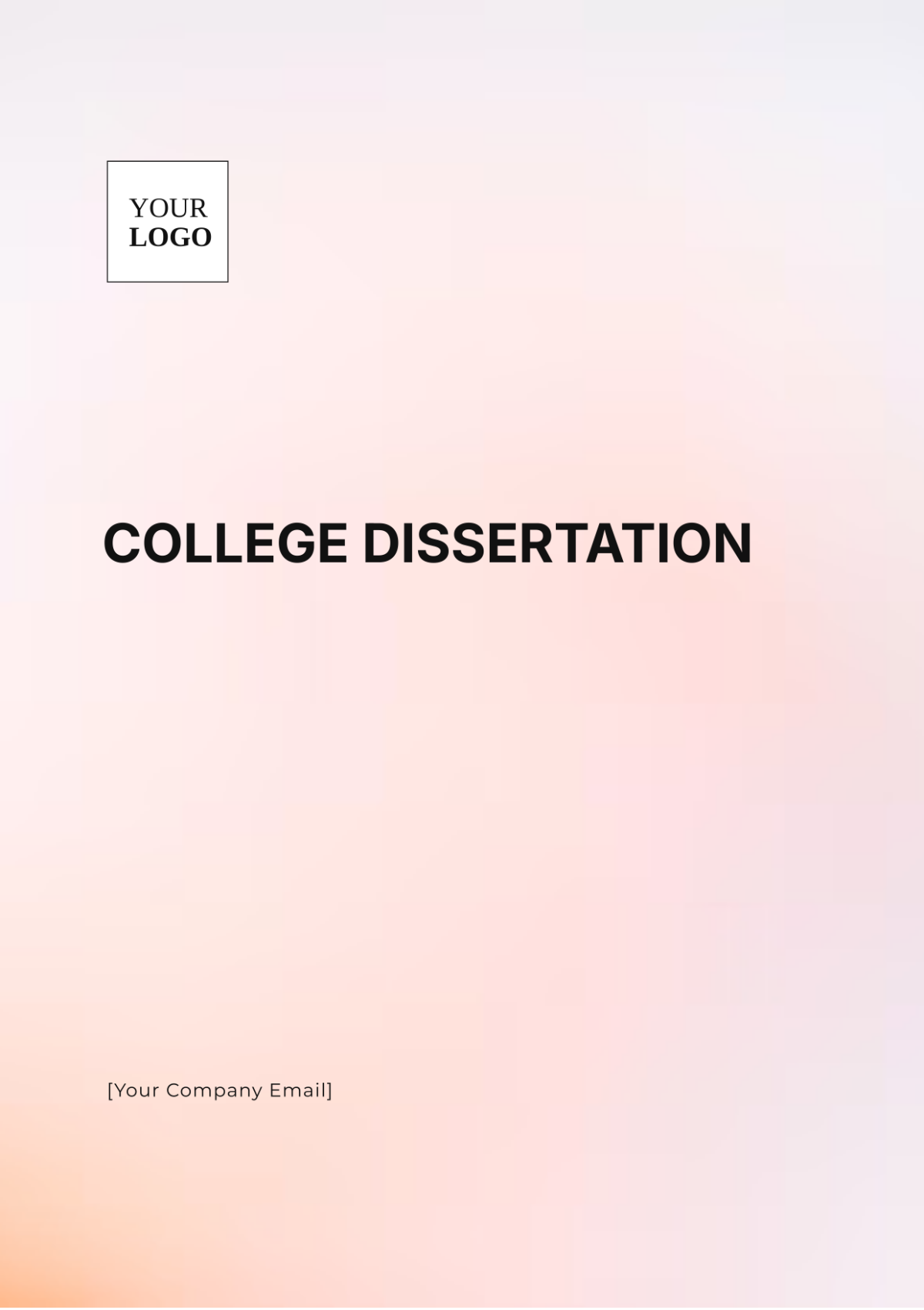 College Dissertation Template - Edit Online & Download