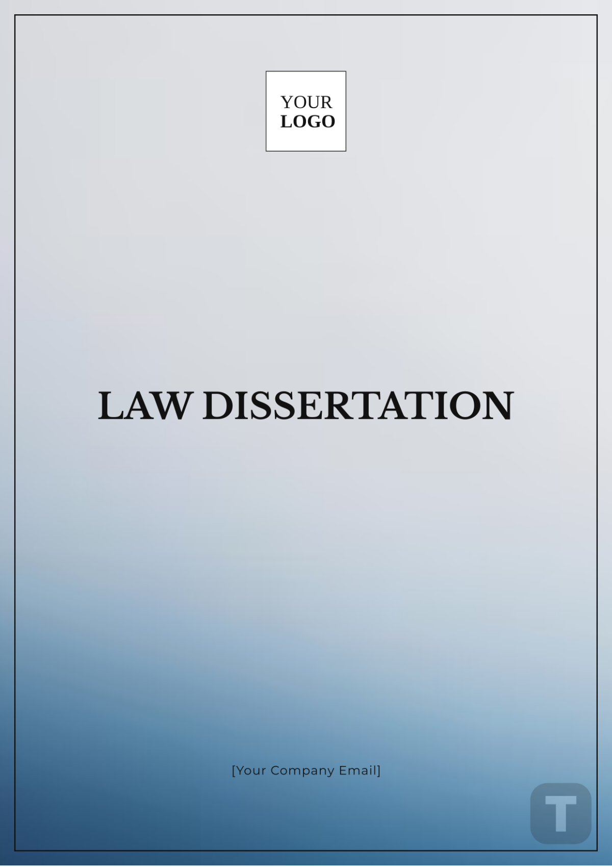 Law Dissertation Template - Edit Online & Download