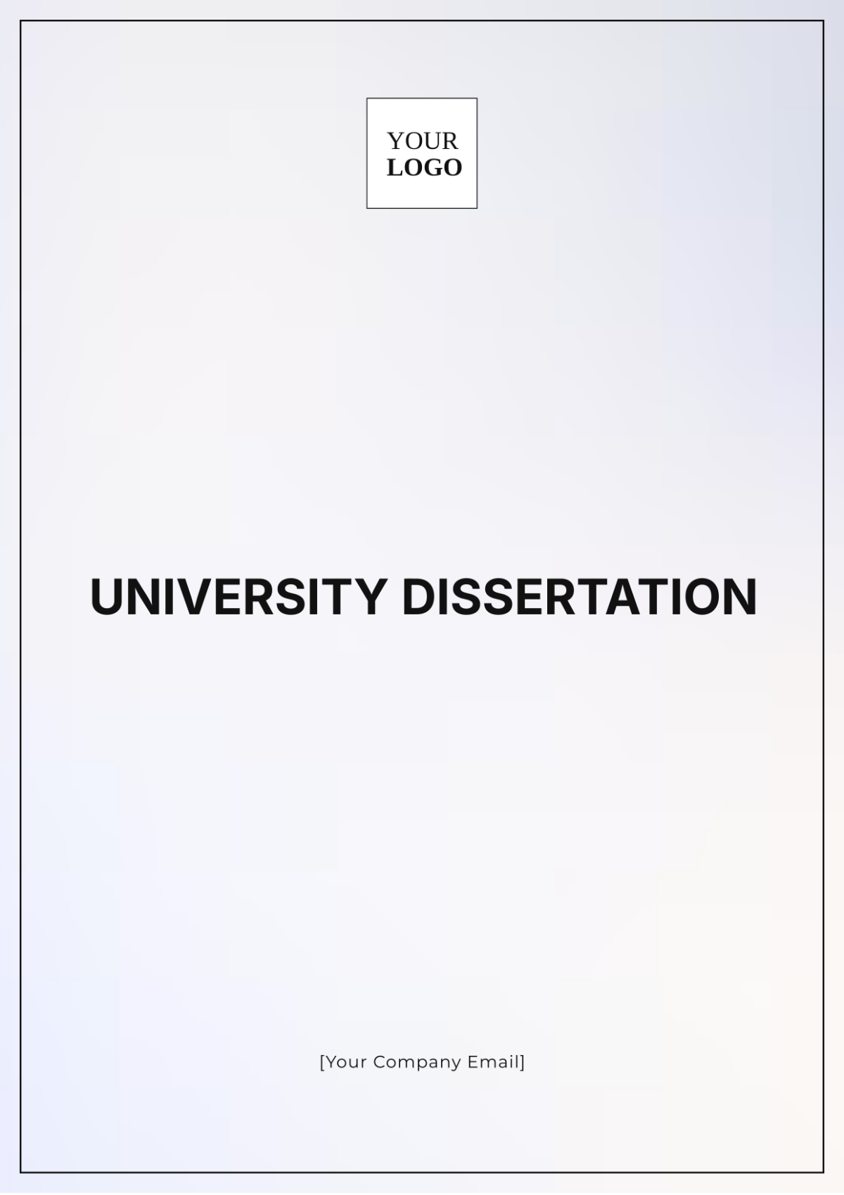 University Dissertation Template - Edit Online & Download