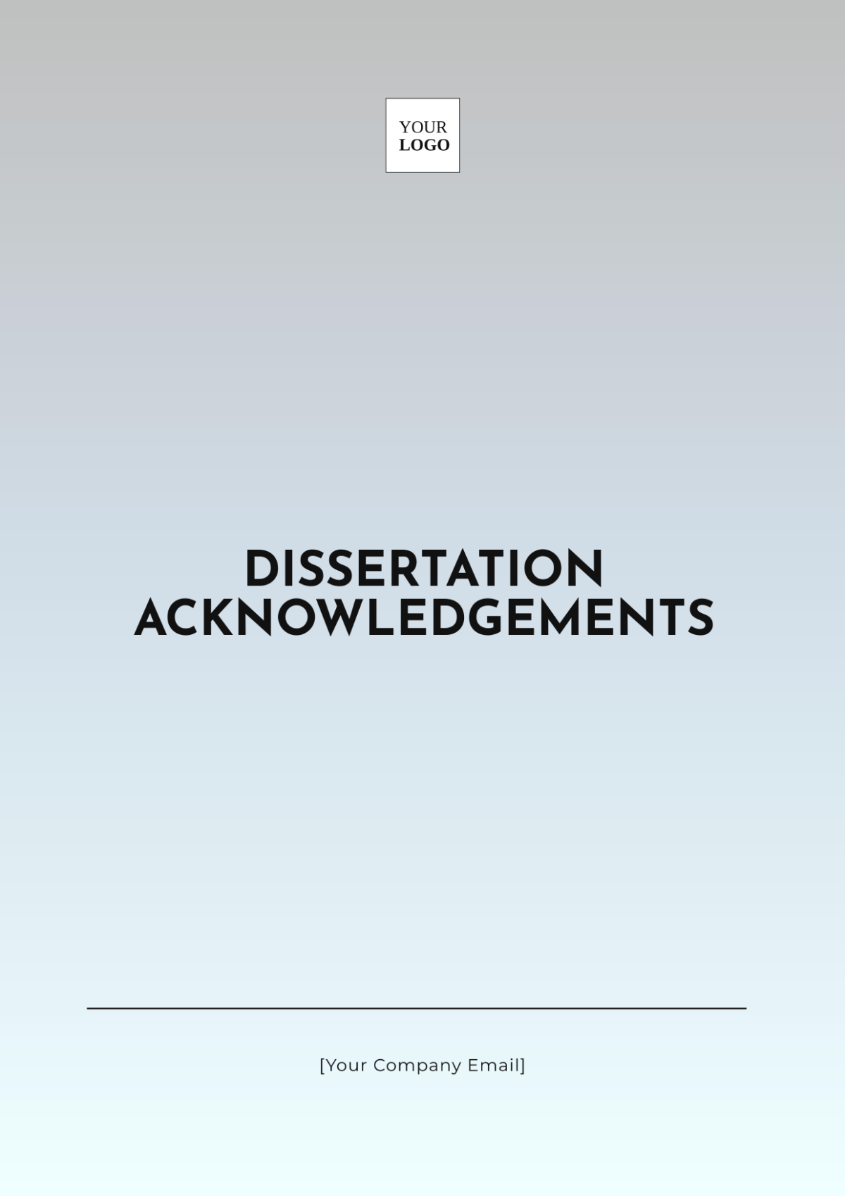 Dissertation Acknowledgements Template - Edit Online & Download