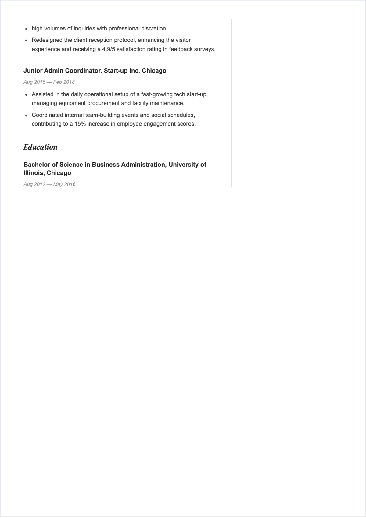 Free Blank Work ATS CV Template, AI CV Builder