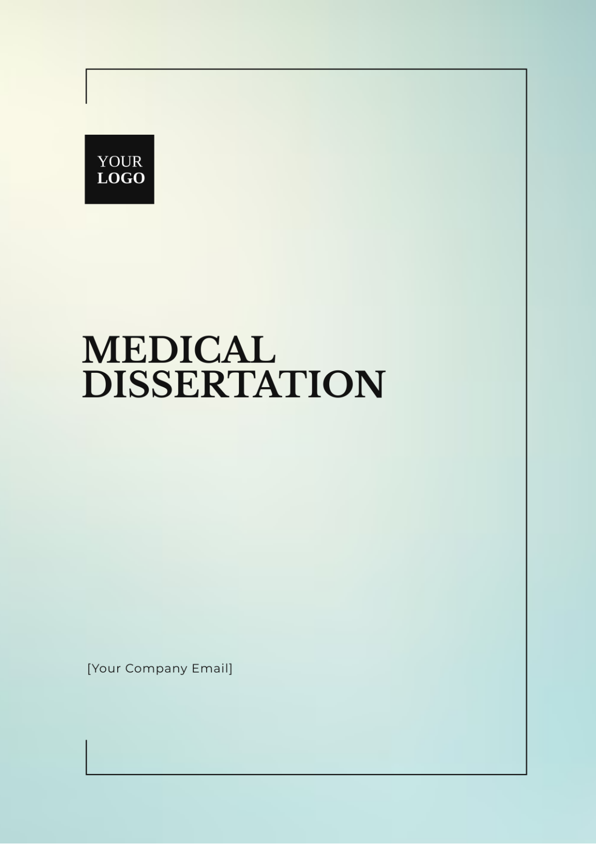 Medical Dissertation Template - Edit Online & Download