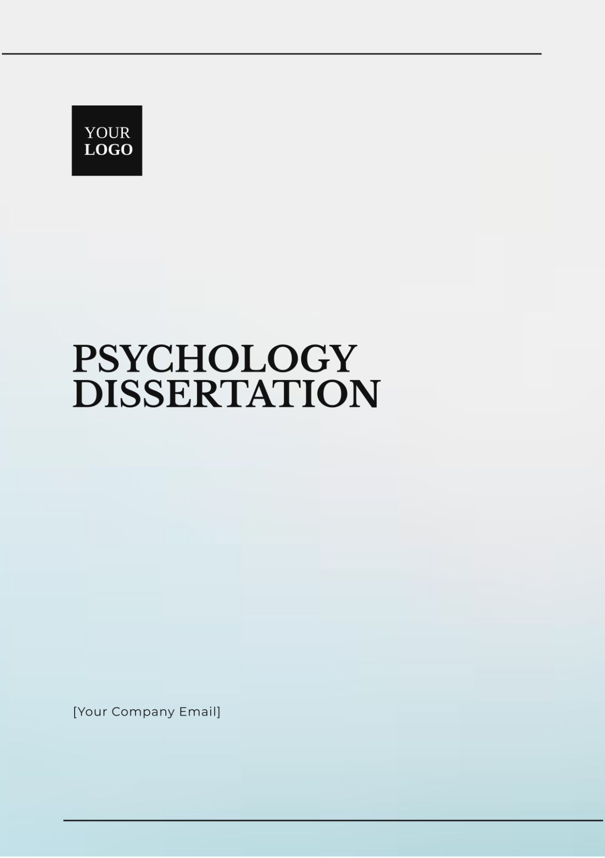 Psychology Dissertation Template - Edit Online & Download