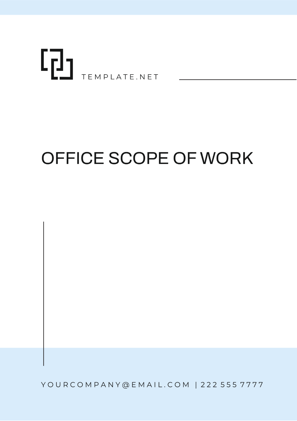 Blank Office Scope of Work Template - Edit Online & Download