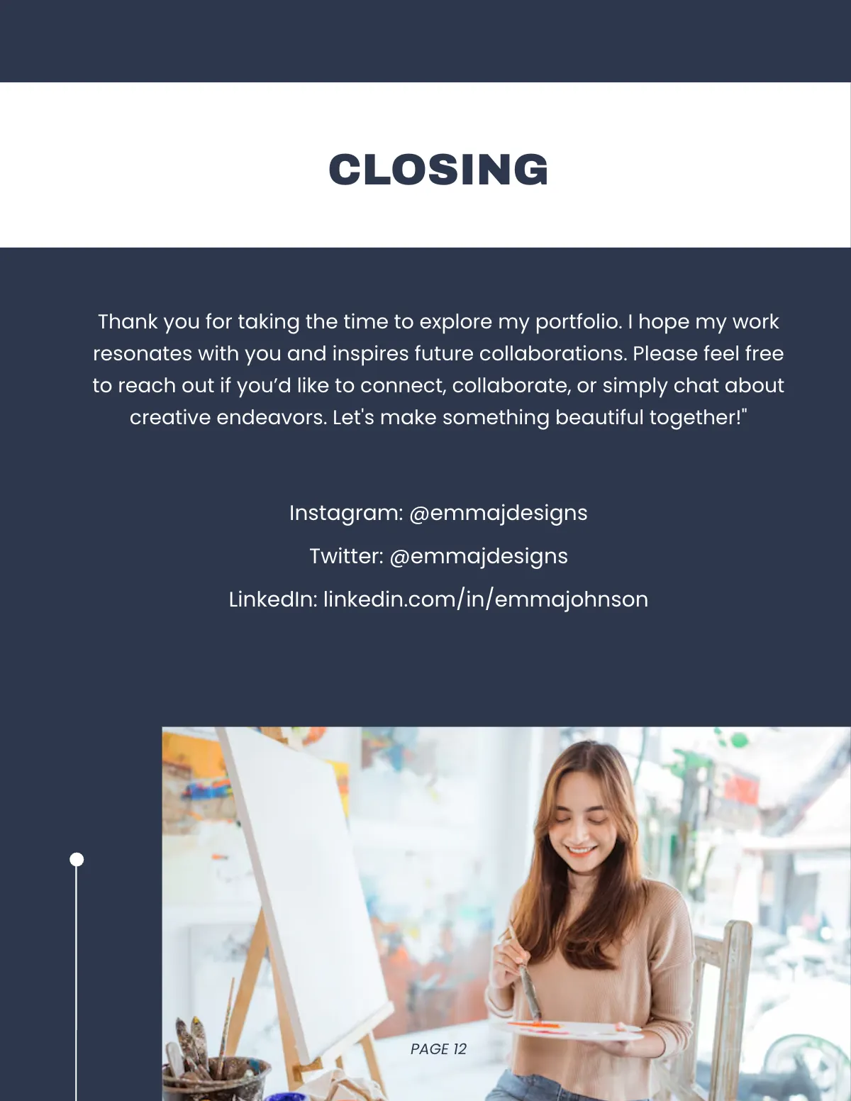 Free Creative Portfolio Magazine Template to Edit Online