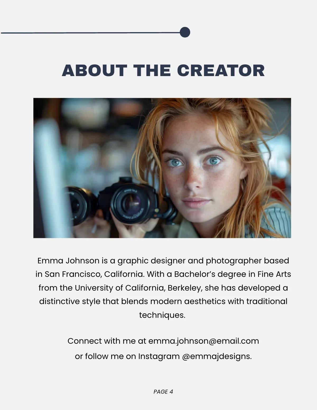 Free Creative Portfolio Magazine Template to Edit Online