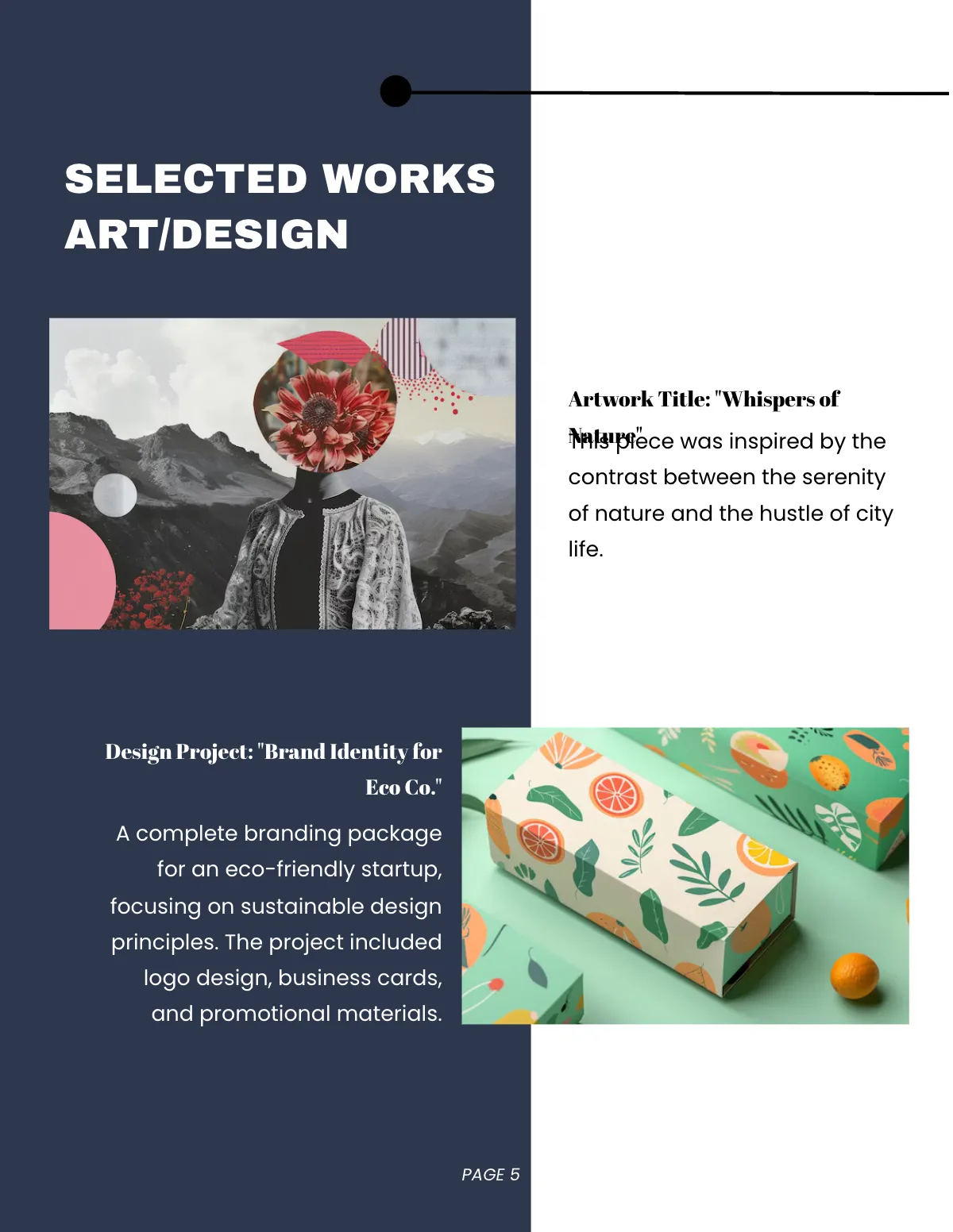 Free Creative Portfolio Magazine Template to Edit Online