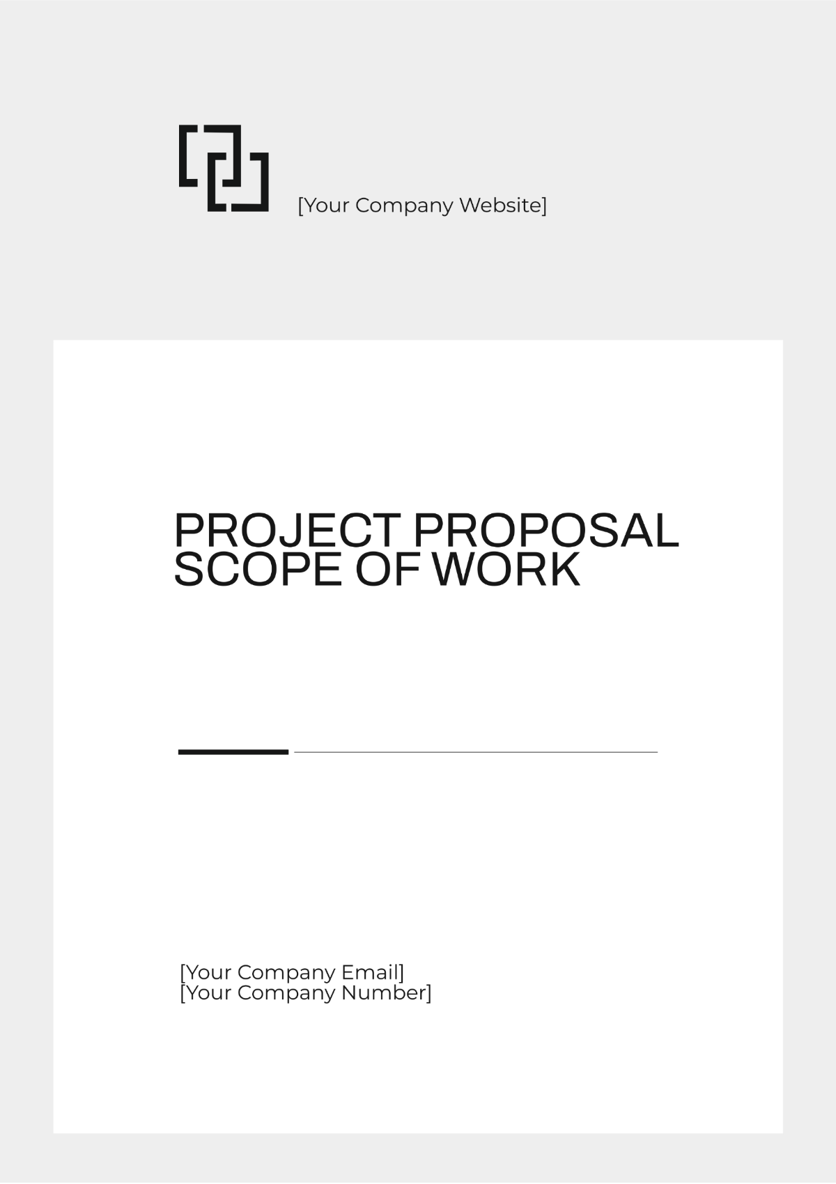 Project Proposal Scope of Work Template - Edit Online & Download