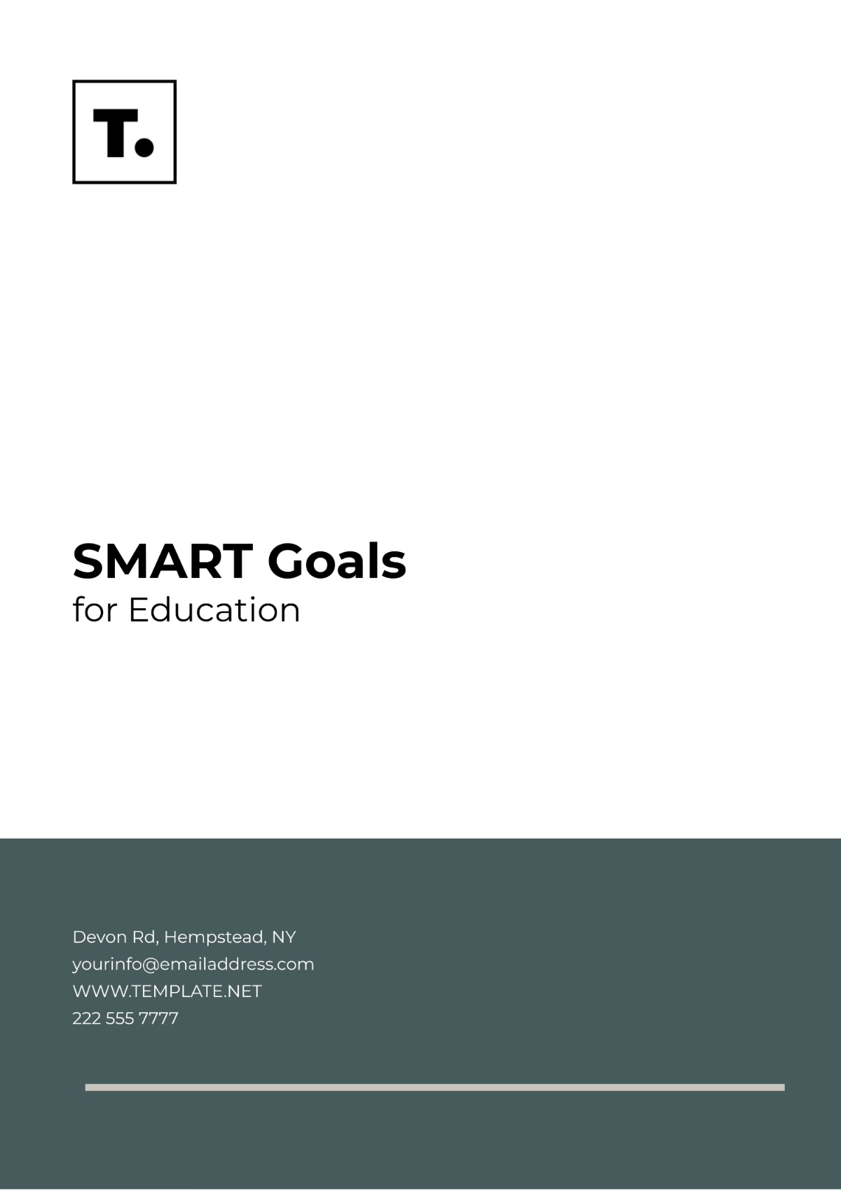 SMART Goals for Education Template - Edit Online & Download