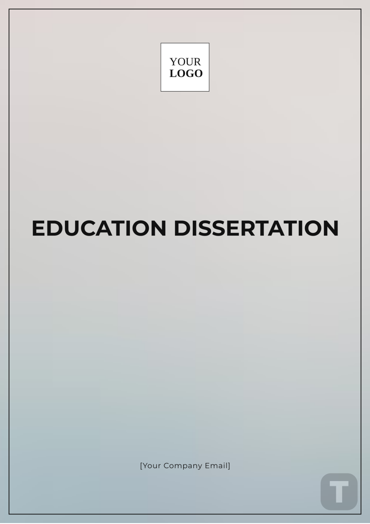 Education Dissertation Template - Edit Online & Download