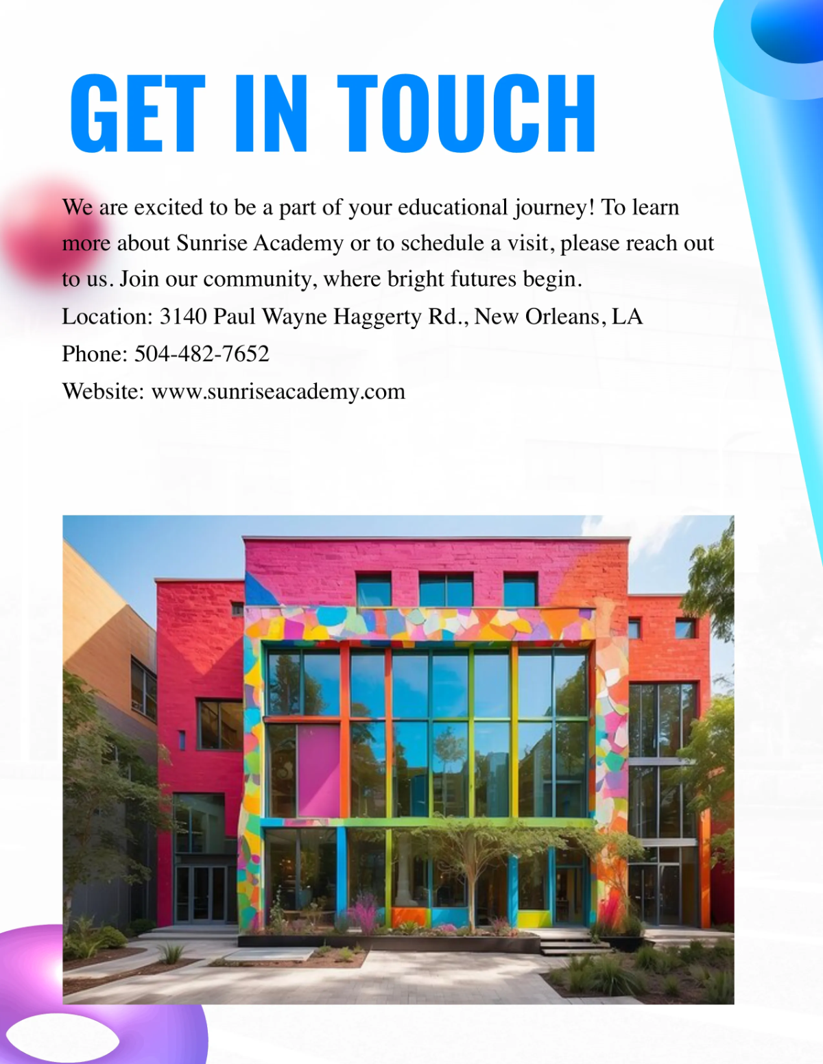 Free Creative School Catalog Template to Edit Online