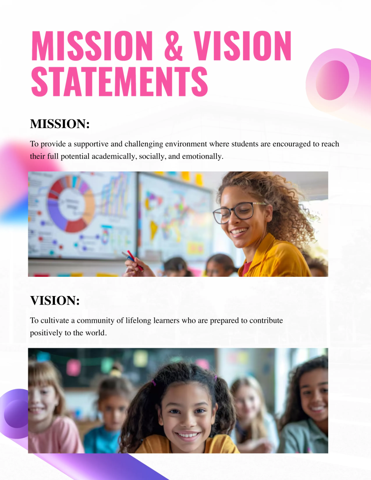 Free Creative School Catalog Template to Edit Online