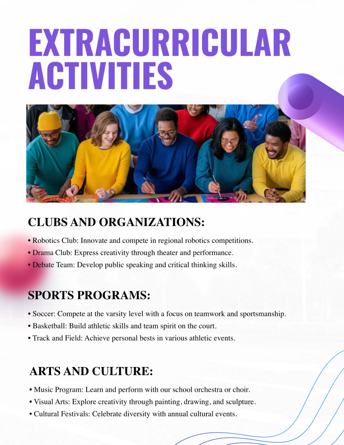 Free Creative School Catalog Template to Edit Online