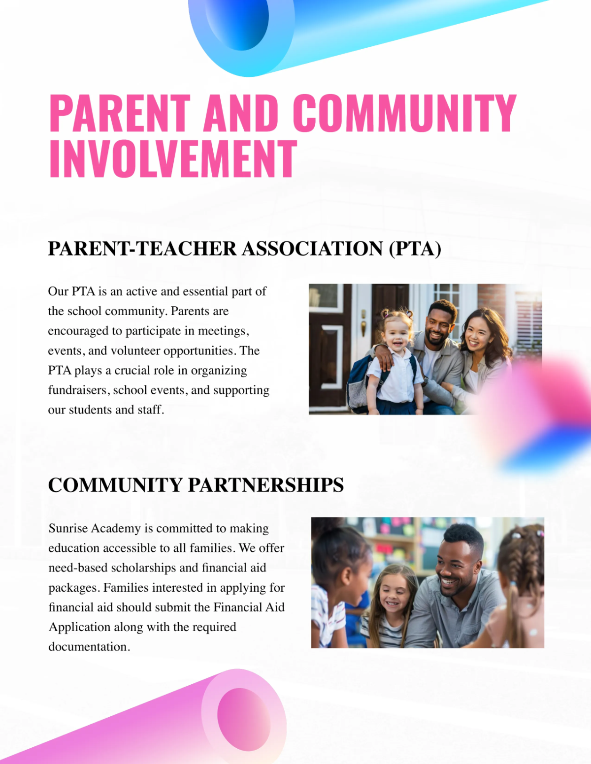 Free Creative School Catalog Template to Edit Online