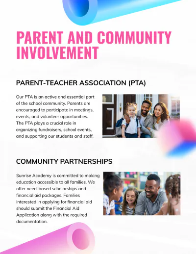 Free Creative School Catalog Template to Edit Online