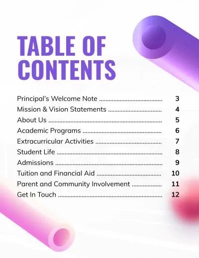 Free Creative School Catalog Template to Edit Online