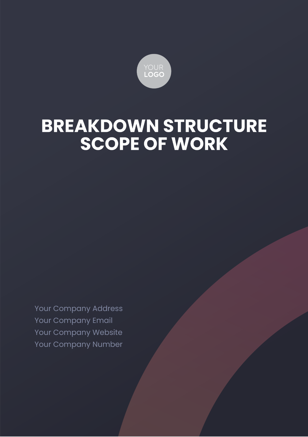 Breakdown Structure Scope of Work Template - Edit Online & Download