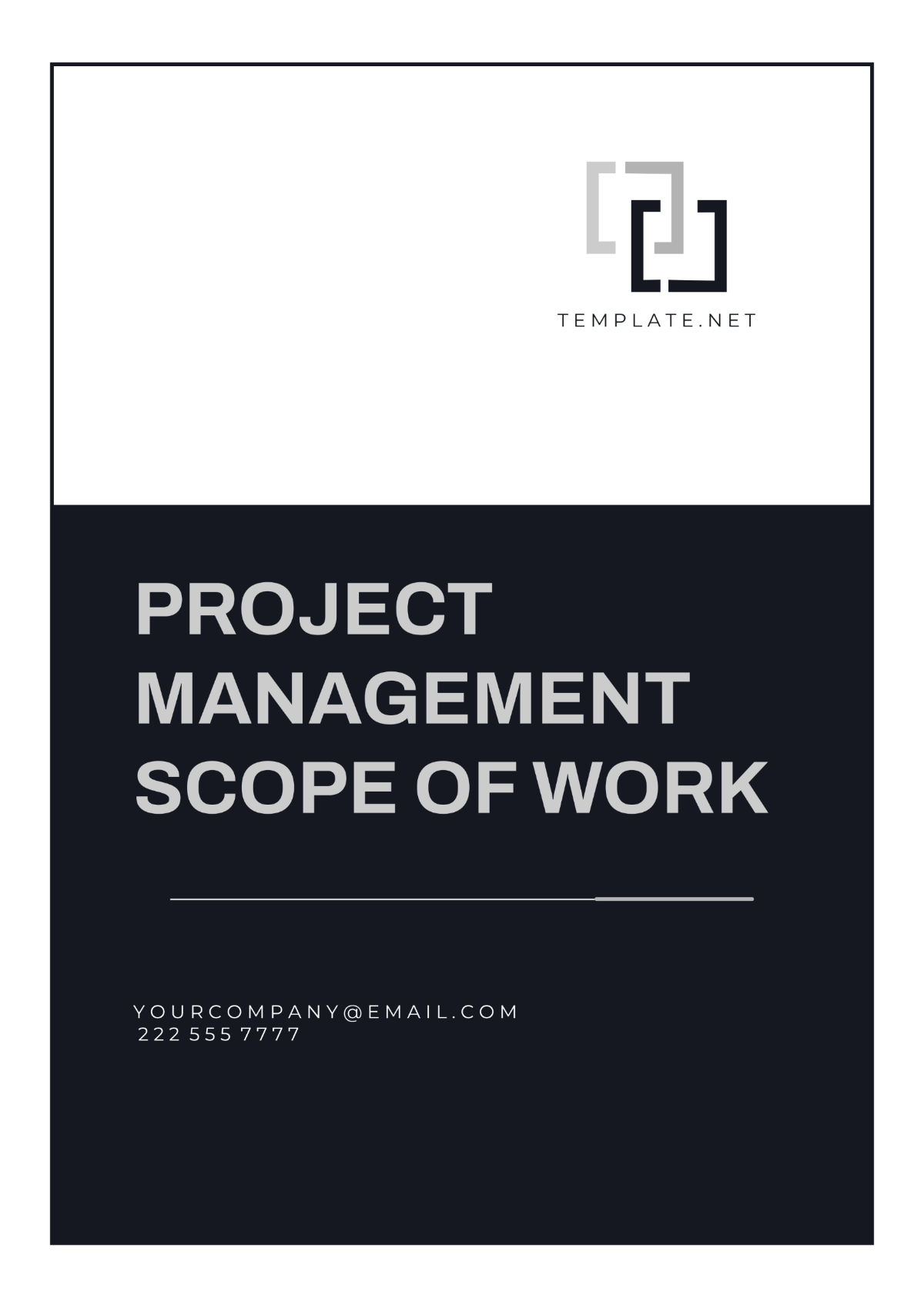 Project Management Scope of Work Template