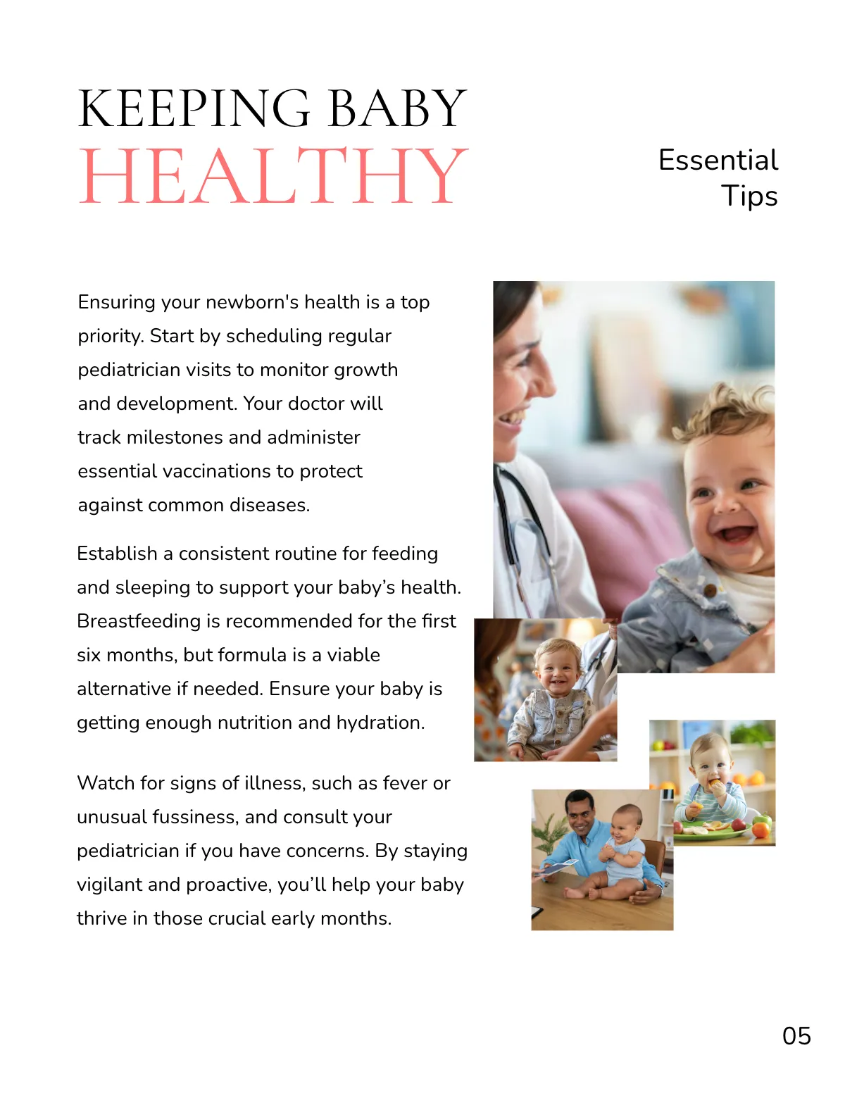 Free Baby Magazine Template to Edit Online