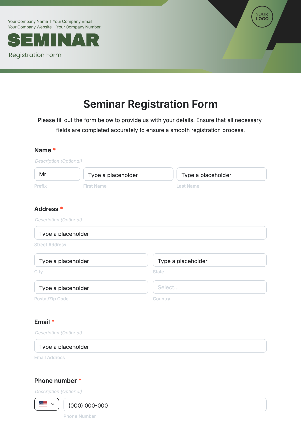 Free Supplier Registration Form Template To Edit Online Free Supplier Registration Form Template To Edit Online
