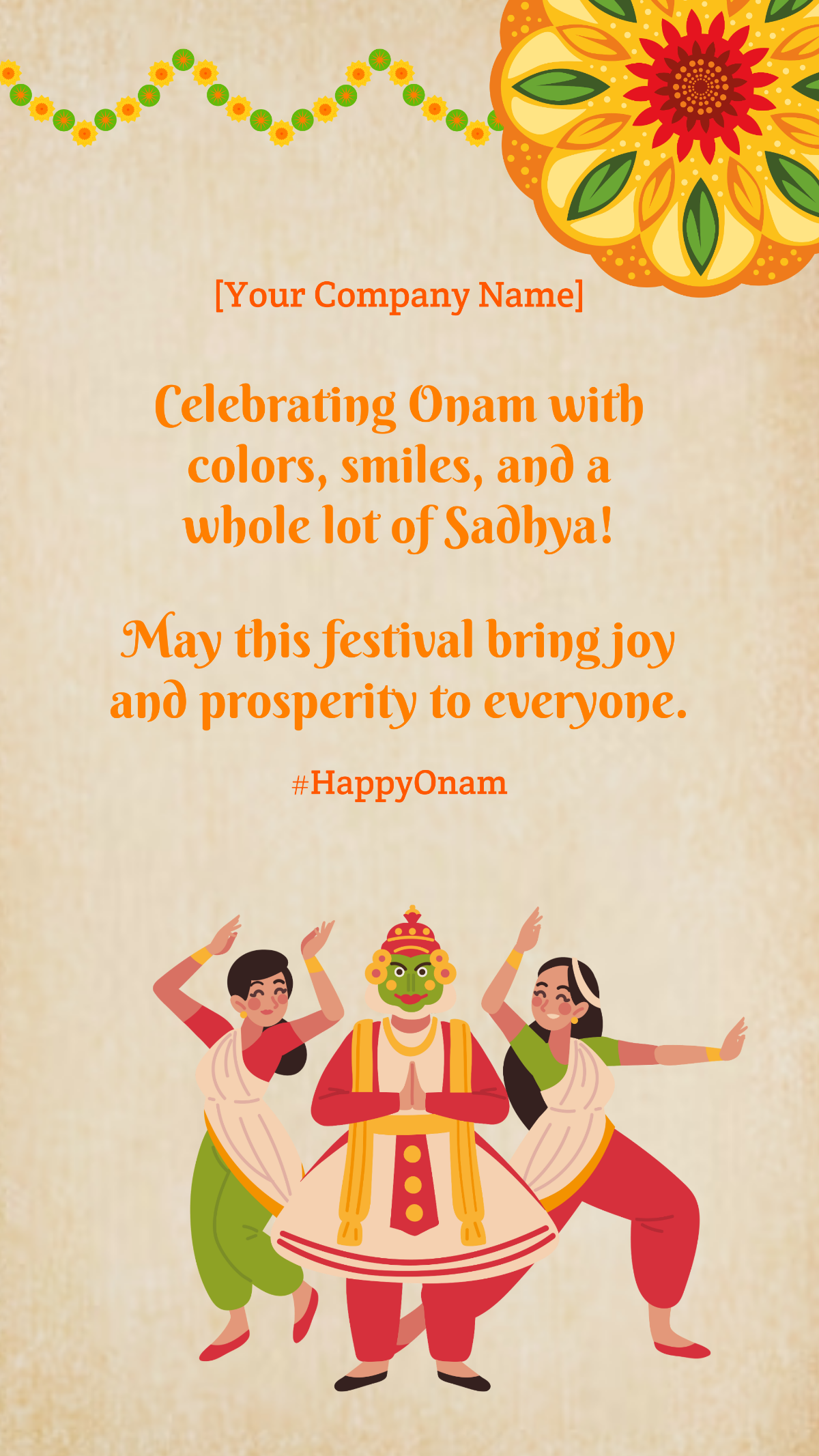 Onam Quote for Instagram