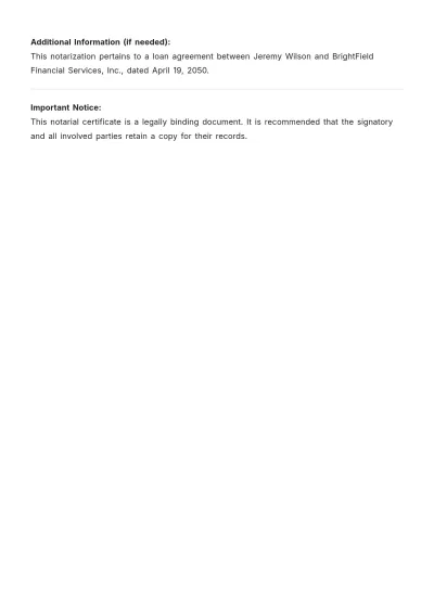 Free Printable Notary Public Template to Edit Online