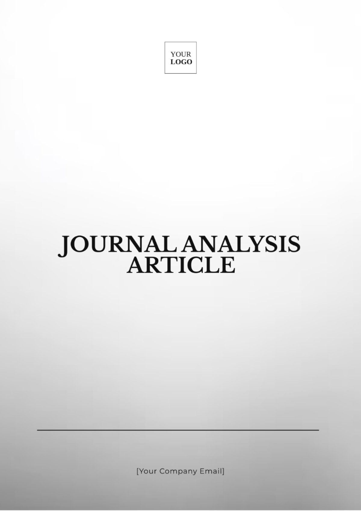 Journal Analysis Article Template - Edit Online & Download