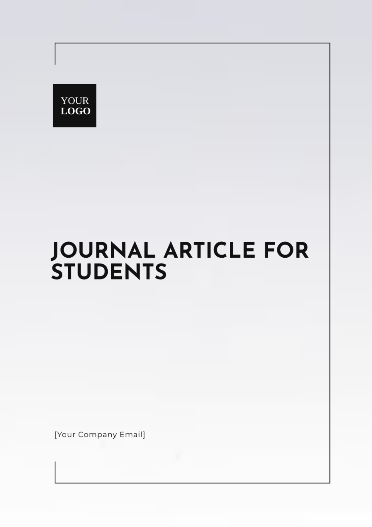 Journal Article for Students Template - Edit Online & Download