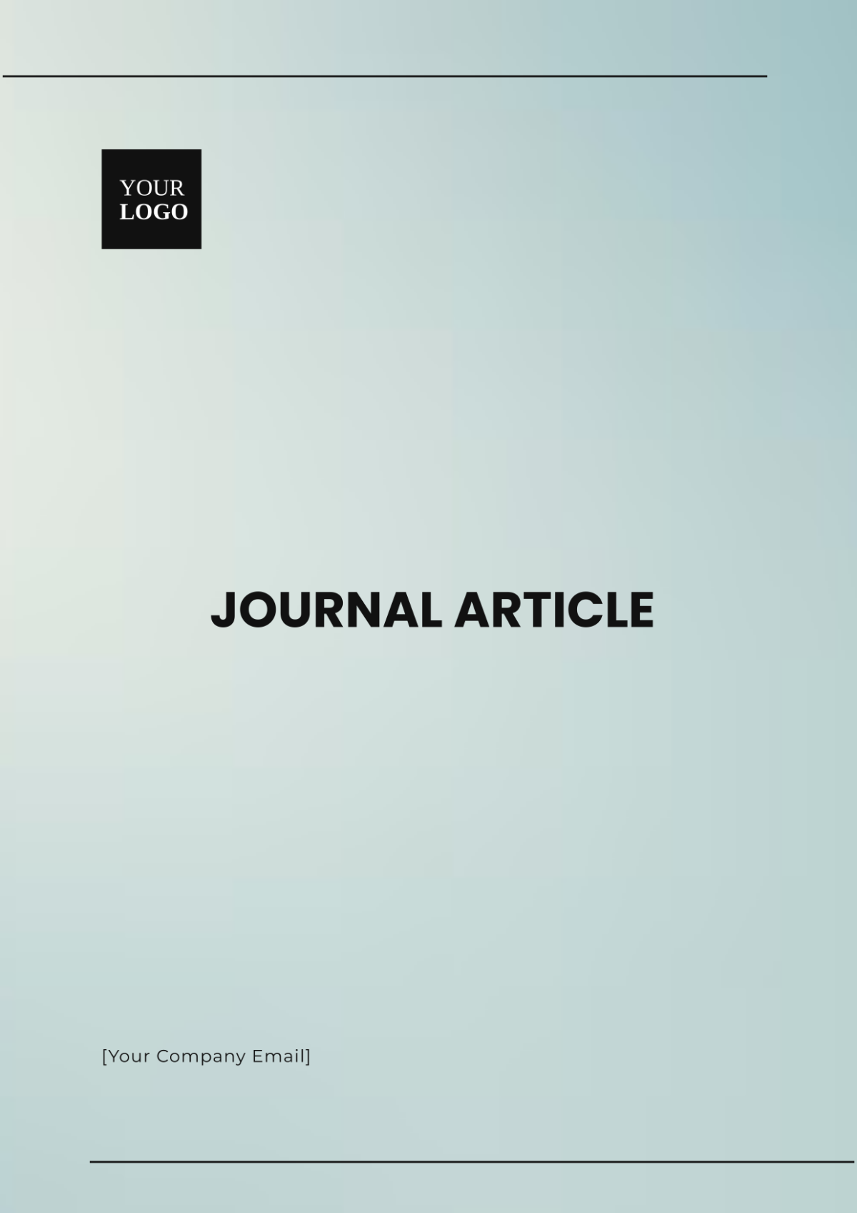 Journal Article Template - Edit Online & Download