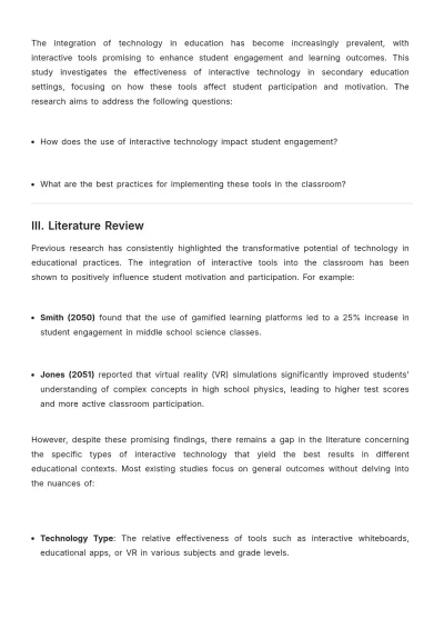 Free Journal Article about Education Template to Edit Online