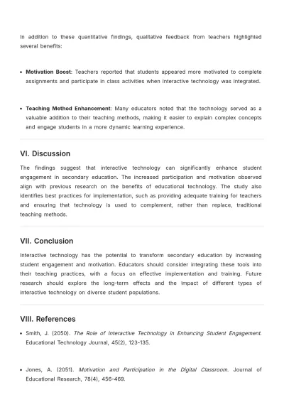 Free Journal Article about Education Template to Edit Online